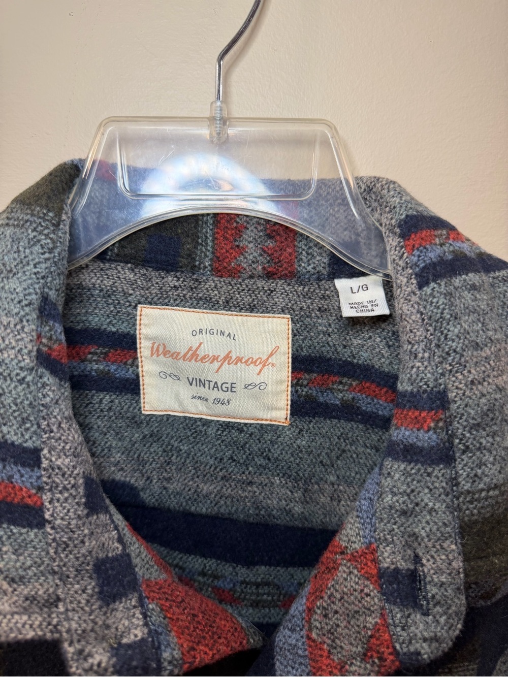 Weatherproof Patterned Button-Down Shirt - Picture 2 of 5